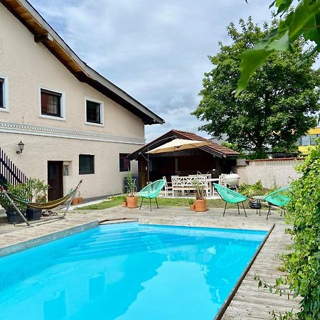 Baeckerhaus - Wohnung Mit Pool Und Garten Gmunden Buitenkant foto