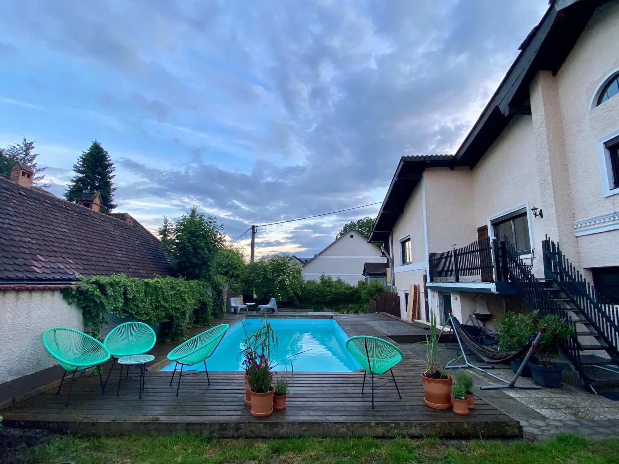 Baeckerhaus - Wohnung Mit Pool Und Garten Gmunden Buitenkant foto