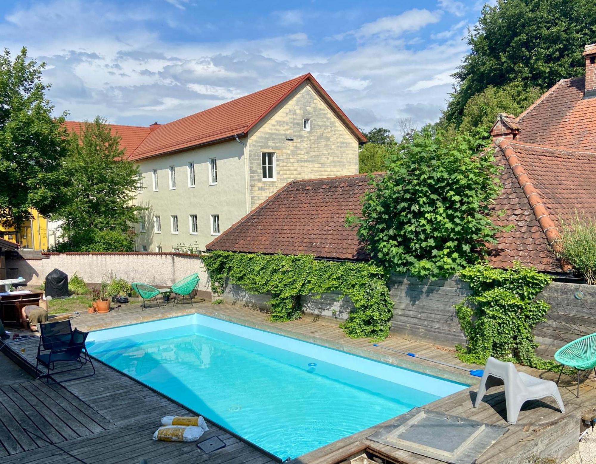 Baeckerhaus - Wohnung Mit Pool Und Garten Gmunden Buitenkant foto