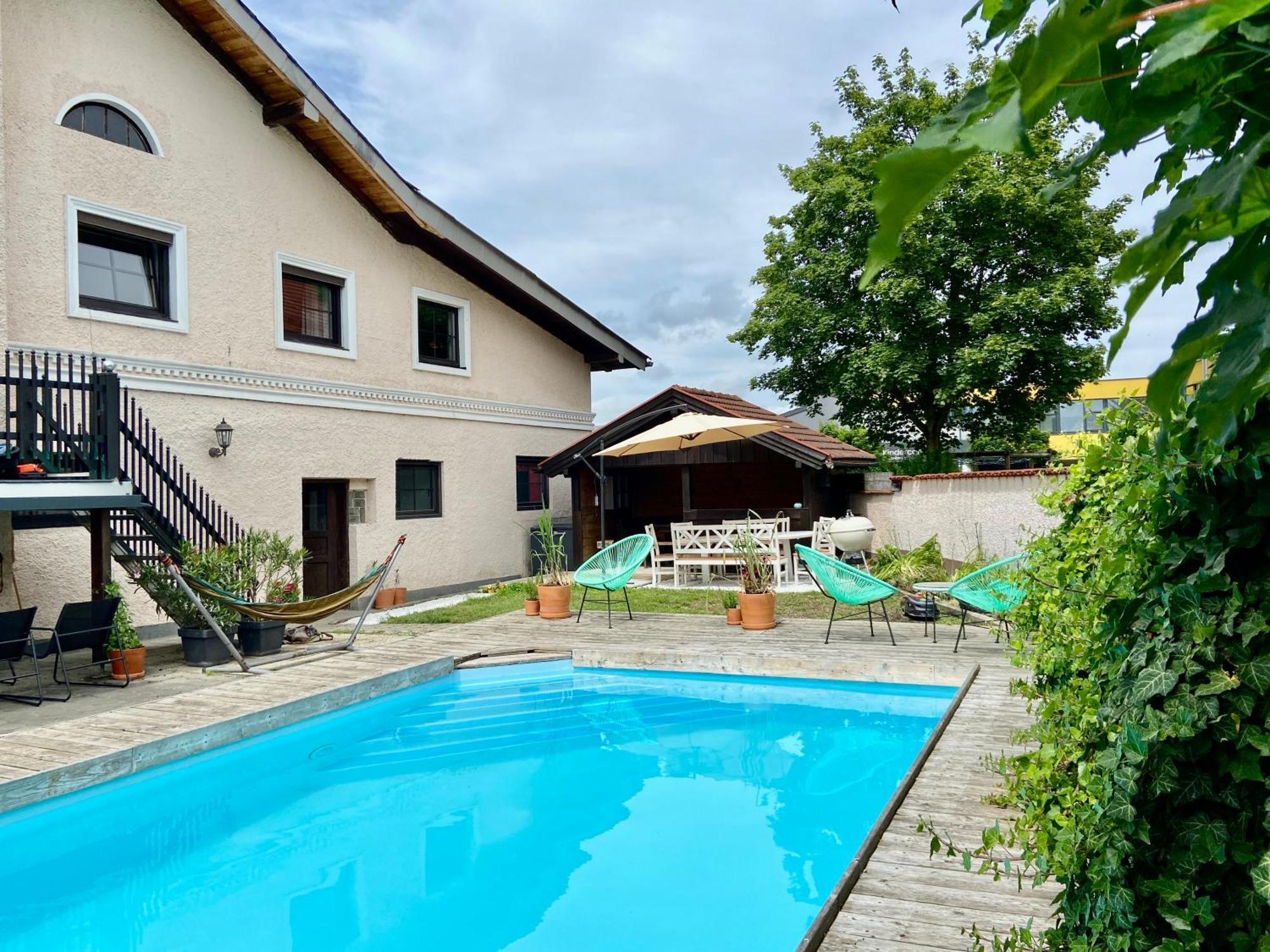 Baeckerhaus - Wohnung Mit Pool Und Garten Gmunden Buitenkant foto